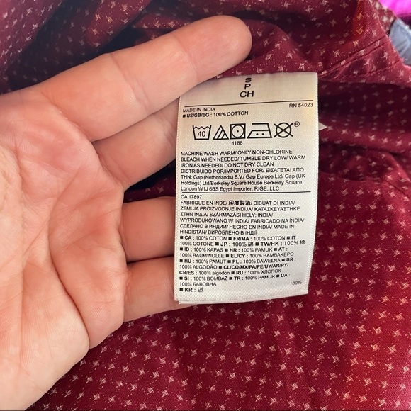 Banana Republic Custom 078 Wash Shirt Small NWT - Picture 5 of 5